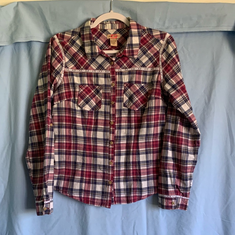 Body Central Plaid Top